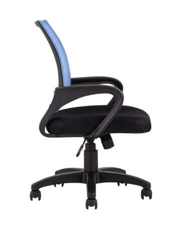 Кресло офисное TopChairs Simple голубое (Компьютерное кресло Simple голубой) Кресло офисное TopChairs Simple голубое (Компьютерное кресло Simple голубой)