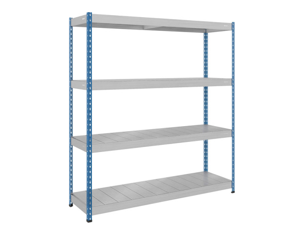 Стеллаж SB 200x183x51/4 c оцинкованным настилом (Серый/Синий)