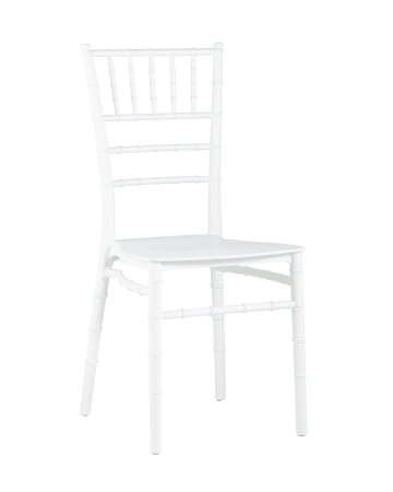 Стул Chiavari (Кьявари) пластик белый (Стул пластиковый Bride белый)
