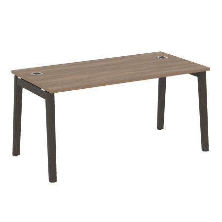 Стол руководителя на деревянных опорах Onix Wood Direct OW.SRR-4.8 1580x800x750 (Дуб Аризона/Дуб Темный)