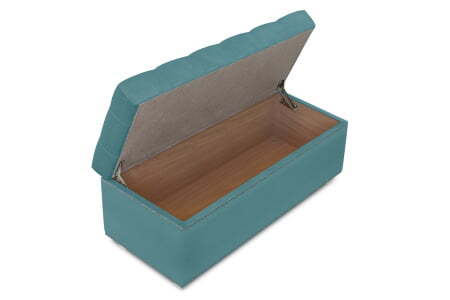 Банкетка Marcele 800 (820x420x450) Аквамарин (Аквамарин)