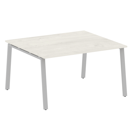 Стол для переговоров (1 столешница) на А-образном м/к Metal System Style БА.ПРГ-1.3 1400x1235x750 (Дуб наварра/Серый металл)