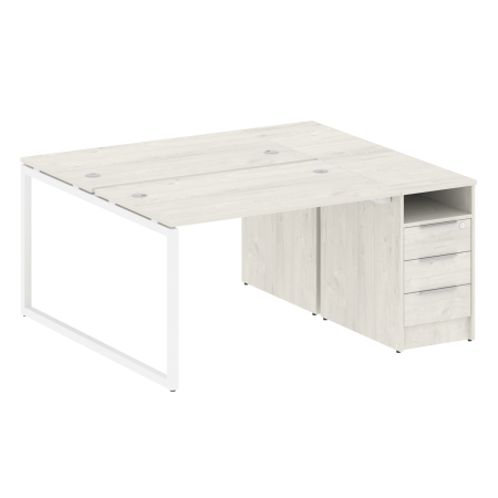 Рабочая станция Metal System Style БО.РС-СТП-2.2 1612x1475x750 (Акация/Антрацит металл)