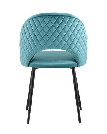 Стул Меган велюр с ромбами сине-зеленый (Стул Меган сине-зеленый)