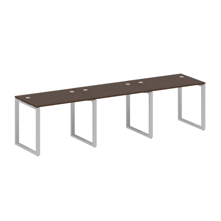 Рабочая станция Metal System Style БО.СМ-3.1 3000x720x750 (Венге Цаво/Серый металл)