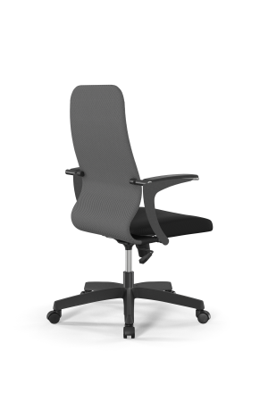 Кресло для руководителя Метта Sit 8 B2-10U - UMF(X1) /Uh02/Wh00/U1mL-b(M09.B02.G15.W01 (Светло-серый | Черный)