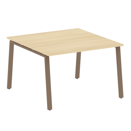 Стол для переговоров (1 столешница) на А-образном м/к Metal System Style БА.ПРГ-1.2 1200x1235x750 (Акация/Мокко металл)