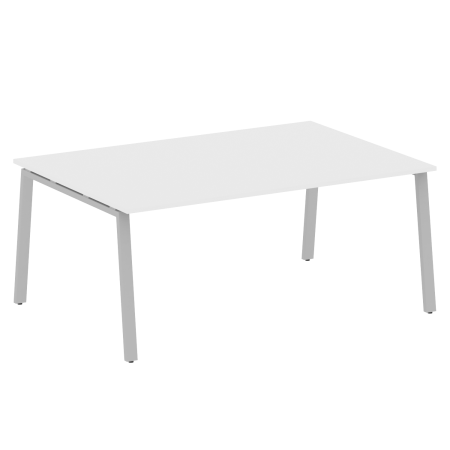 Стол для переговоров (1 столешница) на А-образном м/к Metal System Style БА.ПРГ-1.5 1800x1235x750 (Белый/Серый металл)