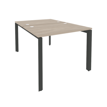 Рабочая станция на П-образном м/к Onix O.MP-D.RS-2.1.7 980x1475x750 (Дуб Аттик/Черный металл)