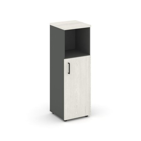 Шкаф средний узкий SN.STU.E-201(R) (400х400х1203) (Антрацит/Дуб Наварра)