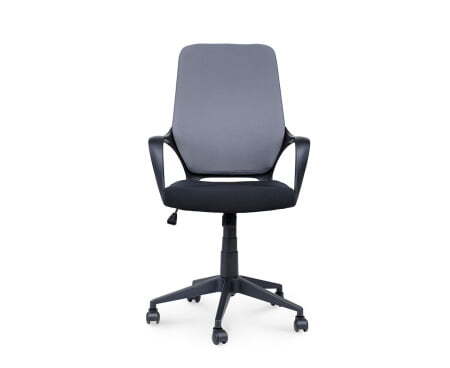 Стиль / черный пластик / серая спинка / черная сидушка (<>)