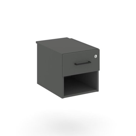 Тумба с 1 открытой нишей и 1 ящиком SN.TP-043 (343х607х356) (Антрацит)