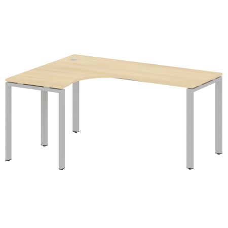 Стол криволинейный левый Metal System Style БП.СА-4 Л 1600x1200x750 (Акация/Серый металл)