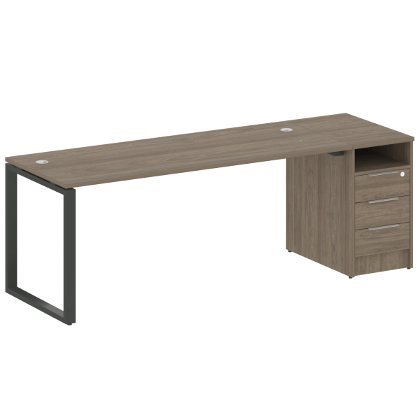 Рабочая станция Metal System Style БО.РС-СТП-1.5 2212x720x750 (Вяз/Антрацит металл) Рабочая станция Metal System Style БО.РС-СТП-1.5 2212x720x750 (Вяз/Антрацит металл)