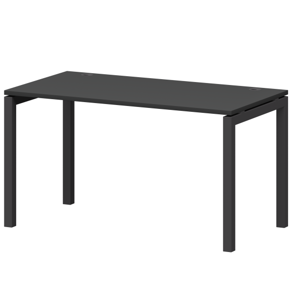Стол на металлокаркасе Смарт СМС25-П-10К.73.Пр50 1000x730x750 (Графит/Антрацит)