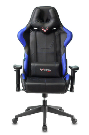 Кресло игровое Zombie VIKING 5 AERO черный/синий эко.кожа с подголов. крестов. пластик (Синий) Кресло игровое Zombie VIKING 5 AERO черный/синий эко.кожа с подголов. крестов. пластик (Синий)