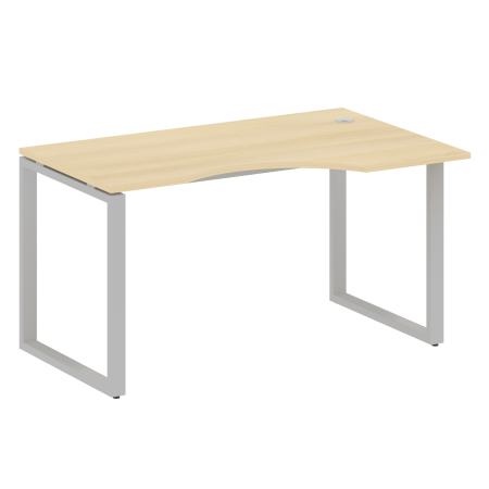 Стол криволинейный правый Metal System Style БО.СА-2 Пр 1400x900x750 (Акация/Серый металл)