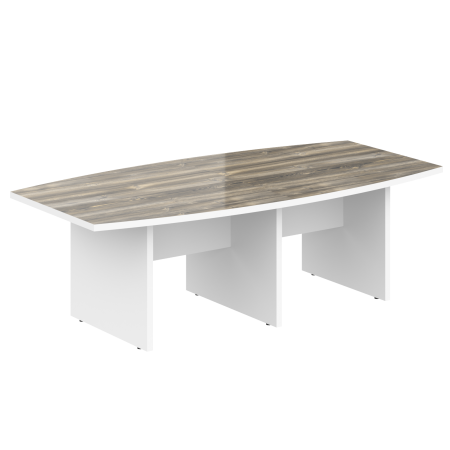 Стол для переговоров Morris MCT 2412 2400x1200x750 (Дуб Базель/Белый)