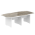 Стол для переговоров Morris MCT 2412 2400x1200x750 (Дуб Базель/Белый) Стол для переговоров Morris MCT 2412 2400x1200x750 (Дуб Базель/Белый)