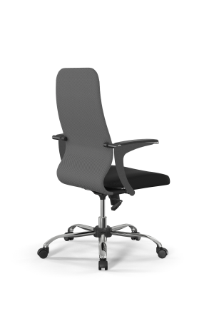 Кресло для руководителя Метта Sit 8 B2-10U - UMF(X1) /Uh02/Wh00/U1mL-b(M09.B21.G20.W01) (Светло-серый | Черный)