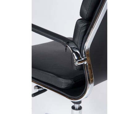 Кресло офисное / Зуум / (black) черная экокожа (Черный)