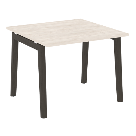 Стол переговорный на деревянных опорах Onix Wood OW.PRG-1.1 980x980x750 (Денвер Светлый/Дуб Темный)