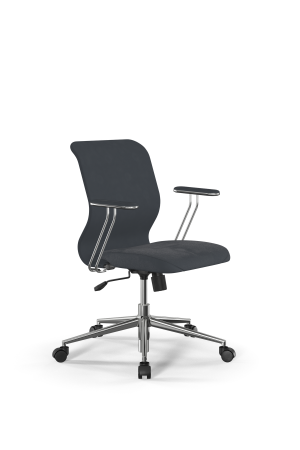 Кресло для руководителя Метта Sit 8 Mr4-4T - Vivaldi /Uh00/Wh12/T4mV-c(M09.B23.G18.W01) (Темно-серый)