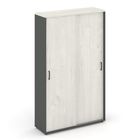 Шкаф-купе с полками SN.SHK-001 (1200х400х1982) (Антрацит/Дуб Наварра)