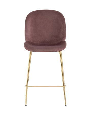 Стул полубарный Beetle со спинкой темно-розовый (Стул полубарный Турин пудровый)