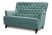 Диван 2-местный Caprize (1620x790x1000) Аквамарин (Аквамарин)