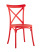 Стул Кроссбэк пластиковый красный (Стул пластиковый Кроссбэк красный)