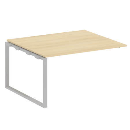 Проходной наборный элемент переговорного стола Metal System Style БО.ППРГ-3 1400x1235x750 (Акация/Серый металл)