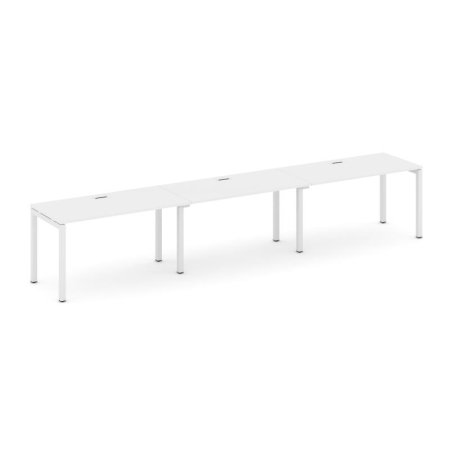 Рабочая станция 1 сторонняя SN-5P.ORS-042 (3540х700х750) (Белый/Металл Белый)