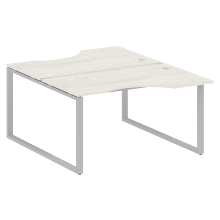 Рабочая станция криволинейная Metal System Style БО.РАС-СА-2.2 1400x1835x750 (Дуб Наварра/Серый металл)
