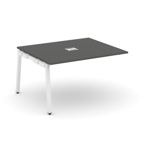 Проходной наборный элемент переговорного стола SN-5A.NSPRG-033 (1380х1180х750) (Антрацит/Металл Белый)