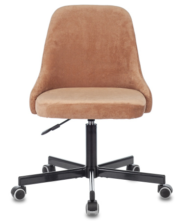 Кресло CH-340M светло-коричневый Velvet 90 крестов. металл (Светло-коричневый)