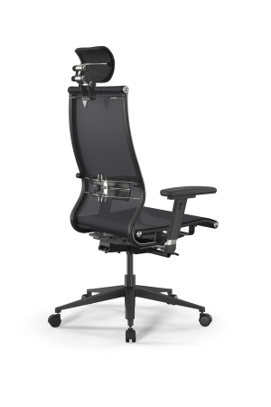 Кресло для руководителя Метта SynchroSit 10 L2-107D - TV /Km00/Nb00/D03P/H3mL-3D(M24.B11.G19.W02) (Черный)