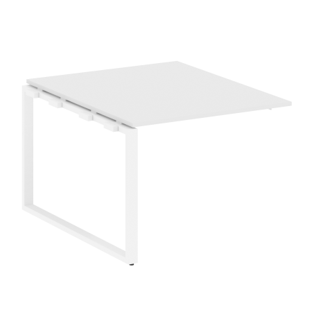 Проходной наборный элемент переговорного стола Metal System Style БО.ППРГ-1 1000x1235x750 (Белый/Белый металл)