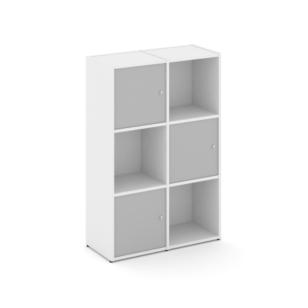 Стеллаж Locker Plus LK.K-002 798x350x1203 (Белый | Серый)
