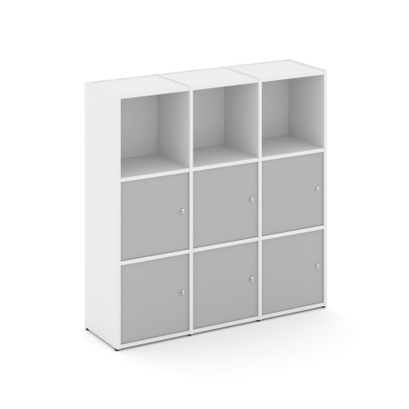 Стеллаж Locker Plus LK.K-003 1188x350x1203 (Белый | Серый)