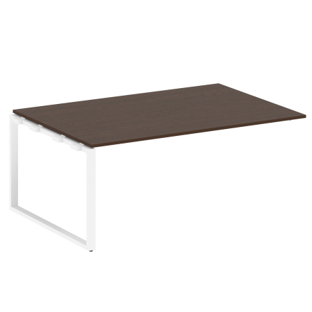Проходной наборный элемент переговорного стола Metal System Style БО.ППРГ-5 1800x1235x750 (Венге Цаво/Белый металл)