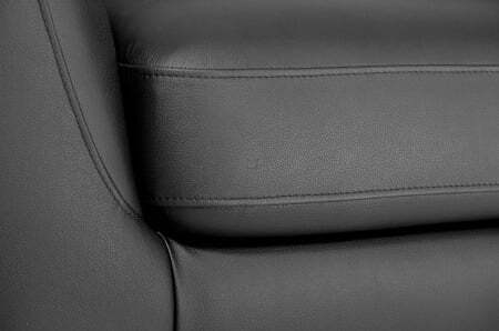 VOLTA Диван 3-местный (ЧЕРНЫЙ/КОЖА)