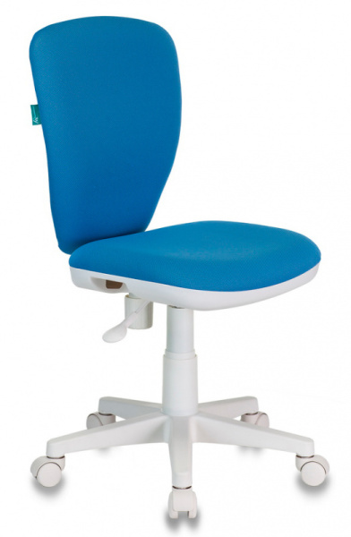 Кресло детское KD-W10 голубой 26-24 крестов. пластик пластик белый (Голубой)