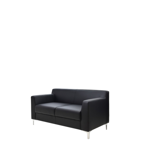 Диван офисный Калипсо (М-02) 2-х местный (Черный)