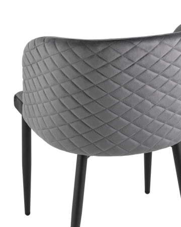 Стул Оскар велюр серый (Стул Оскар серый)