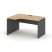 Стол рабочий эргономичный SN-D.SPA-022(L) (1580х800/980х750) (Тиквуд Светлый/Белый) Стол рабочий эргономичный SN-D.SPA-022(L) (1580х800/980х750) (Тиквуд Светлый/Белый)