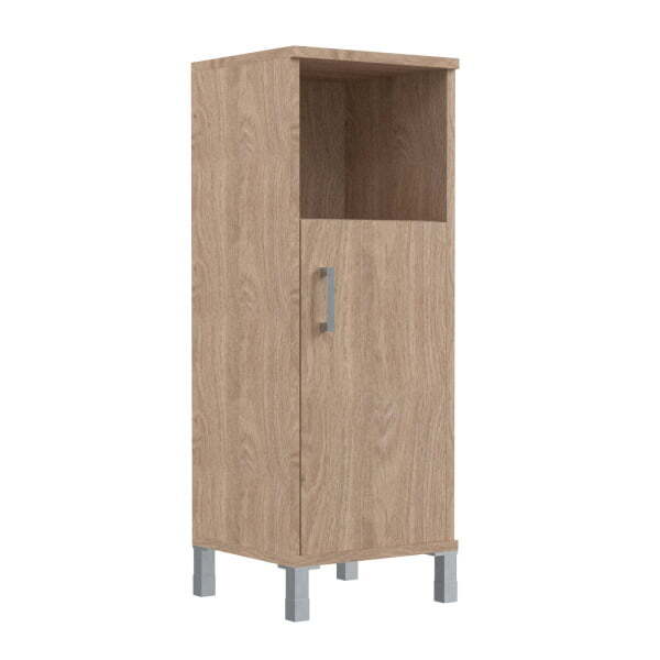 Шкаф 3 уровня, узкий, глухая дверь без замка, левая Born B-421.2 L 475x450x1286 (Дуб Девон)