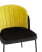 Стул Дабл велюр черный с желтой вставкой (Стул Дабл черный, желтый) Стул Дабл велюр черный с желтой вставкой (Стул Дабл черный, желтый)