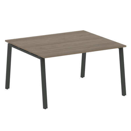 Стол для переговоров (1 столешница) на А-образном м/к Metal System Style БА.ПРГ-1.3 1400x1235x750 (Вяз/Антрацит металл)
