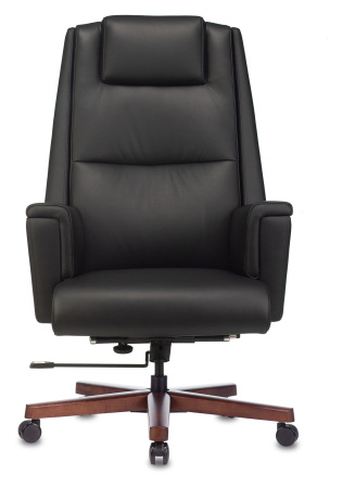 Кресло руководителя _DUKE черный кожа крестов. металл/дерево (Черный) Кресло руководителя _DUKE черный кожа крестов. металл/дерево (Черный)